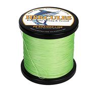 HERCULES Braided Fishing Line 12 Strands, 100-2000m 109-2196 Yards Braid Fish Line, 10lbs-420lbs Test PE Lines for Saltwater Freshwater - Fluorescent Green, 30lbs, 300m