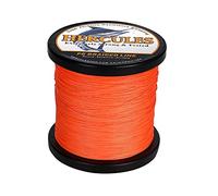 HERCULES Braided Fishing Line 12 Strands, 100-2000m 109-2196 Yards Braid Fish Line, 10lbs-420lbs Test PE Lines for Saltwater Freshwater - Orange, 20lbs, 300m
