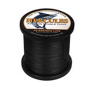 HERCULES Braided Fishing Line 12 Strands, 100-2000m 109-2196 Yards Braid Fish Line, 10lbs-420lbs Test PE Lines for Saltwater Freshwater - Black, 60lbs, 300m