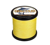 HERCULES Braided Fishing Line 12 Strands, 100-2000m 109-2196 Yards Braid Fish Line, 10lbs-420lbs Test PE Lines for Saltwater Freshwater - Yellow, 80lbs, 300m