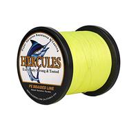 Hercules Braided Fishing Line 1500m 1640yds 10lbs-200lbs Pe Superline 8 Strands (Fluorescent Yellow 30lb/13.6kg 0.28mm)