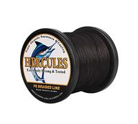Hercules Braided Fishing Line 2000m 2187yds 10lbs-200lbs Pe Superline 8 Strands (Black 30lb/13.6kg 0.28mm)