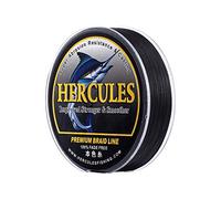 HERCULES Braided Fishing Line, Not Fade, 109 Yards PE Lines, 8 Strands Multifilament Fish Line, 60lb Test for Saltwater and Freshwater, Abrasion Resistant, Black, 60lb, 100m