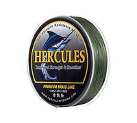 HERCULES Braided Fishing Line, Not Fade, 1094 Yards PE Lines, 8 Strands Multifilament Fish Line, 15lb Test for Saltwater and Freshwater, Abrasion Resistant, Green, 15lb, 1000m