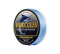HERCULES Braided Fishing Line, Not Fade, 328 Yards PE Lines, 8 Strands Multifilament Fish Line, 10lb Test for Saltwater and Freshwater, Abrasion Resistant, Blue, 10lb, 300m