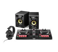 Hercules DJ Essentials Kit - Complete Starter Kit with Software & Tutorials | Complete kit: Inpulse 300 MK2 controller, DJMonitor 42 speakers, HDP DJ60 headphones, Beatmatch Guide & DJUCED/Serato