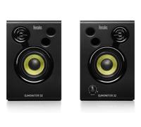 Hercules DJMonitor 32 - Compact 2-Way Active DJ Monitors with 3.5” Speakers for Studio and DJ