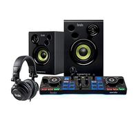 Hercules DJStarter Kit - Complete DJ Bundle with DJControl Starlight, Monitor 32 Studio Monitors, and HDP DJ45 Headphones
