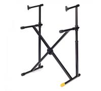 Hercules EZLOK Double Brace 2 Tier Keyboard Stand