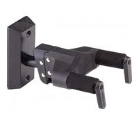 Hercules GSP38WBK PLUS Guitar Wall Hanger with Black Wooden Base & Upgraded AGS