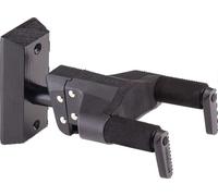 Hercules GSP38WBK PLUS Guitar Wall Hanger with Black Wooden Base & Upgraded AGS