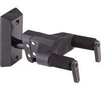 Hercules GSP38WBK PLUS Guitar Wall Hanger with Black Wooden Base & Upgraded AGS