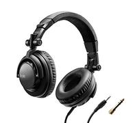 Hercules HDP DJ45 - Professional Over-Ear DJ Headphones with 40mm Drivers | Over-ear DJ headphones with 40mm drivers, acoustic isolation, swivel earcups for 1-ear monitoring, and coiled cable