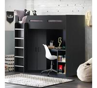 Hercules Highsleeper Bed - Black