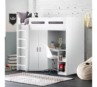 Hercules Highsleeper Bed - White