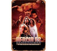 Hercules in the Maze of the Minotaur Film Movie Poster Retro Metal Tin Sign Wall Home Wall Art Metal Tin Sign,cave,bar,Club, Metal Tin Sign 8x12 Inches