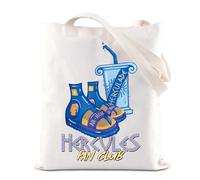 Hercules Movie Inspired Tote Bag Air-Herc Sandals Drinking Merch Gift Hercules Fan Club Canvas Bag WDW Gift Greek Mythology Gift (Hercules Club Tote)