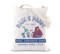 Hercules Movie Merchandise Tote Bag Pain And Panic Inspired Canvas Bag WDW Hercules Villain Lovers Gift Greek Mythology Gift (Pain Panic Tote)