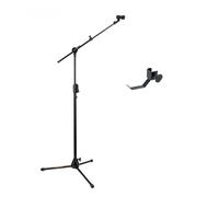 Hercules MS523BPRO Microphone Stand and HA700 Headphone Holder