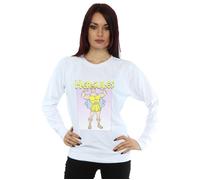 Disney Women's Hercules Muscles Sweatshirt in White | Size: 2XL Disney White 2XL