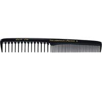 Hercules Sägemann Beauty Star 2560 Hair Comb with Highlight Teeth Natural Rubber with 2 Teeth Extra Coarse + Fine 7 Inches Reinforced Back