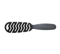 HERCULES SÄGEMANN - Flexy Shape Brush (Slim) | Hair Brush for Extra Gentle Detangling Hairbrush with Ergonomic Handle with Natural Bristles and Nylon Pins for Healthy Hair | Colour: Black