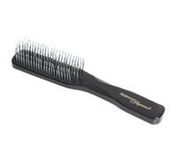 HERCULES SÄGEMANN - Magic Brush Deluxe Black | High Quality Scalp Brush for Gentle Detangling without Pulling Suitable for Wet and Dry Hair | Colour: Black | Size: 8 Rows Deluxe
