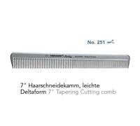 Hercules Sägemann Triumph Master 95/251 Hair Cutting Comb Silver Gray 7"