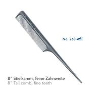 Hercules Sägemann Triumph Master 95/260 Hair Cutting Comb Silver Gray 8"