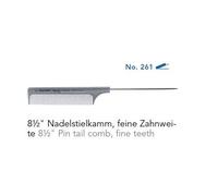 Hercules Sägemann Triumph Master 95/261 Needle Handle Comb Silver Gray 8 1/2"