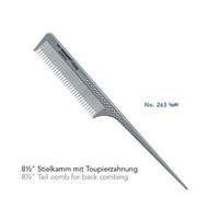 Hercules Sägemann Triumph Master 95/263 Teasing Comb Silver Gray 8 1/2"