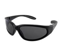 Hercules Safety Glasses - Black Frame - Smoke Lens by Global Vision Eyewear