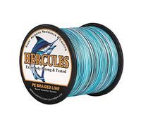 Hercules Super Cast 1000M 1094 Yards Braided Fishing Line 30 LB Test for Saltwater Freshwater PE Braid Fish Lines Superline 8 Strands - Blue Camo, 30LB (13.6KG), 0.28MM