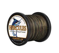 Hercules Super Cast 1000M 1094 Yards Braided Fishing Line 50 LB Test for Saltwater Freshwater PE Braid Fish Lines Superline 8 Strands - Camo, 50LB (22.7KG), 0.37MM