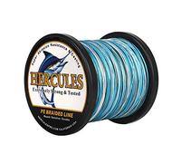 Hercules Super Cast 1000M 1094 Yards Braided Fishing Line 50 LB Test for Saltwater Freshwater PE Braid Fish Lines Superline 8 Strands - Blue Camo, 50LB (22.7KG), 0.37MM