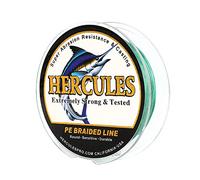 Hercules Super Cast 100M 109 Yards Braided Fishing Line 20 LB Test for Saltwater Freshwater PE Braid Fish Lines Superline 8 Strands - Green, 20LB (9.1KG), 0.20MM