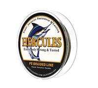 Hercules Super Cast 500M 547 Yards Braided Fishing Line 20 LB Test for Saltwater Freshwater PE Braid Fish Lines Superline 8 Strands - Camo, 20LB (9.1KG), 0.20MM