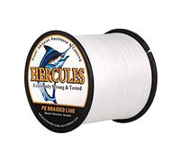 Hercules Super Cast 500M 547 Yards Braided Fishing Line 30 LB Test for Saltwater Freshwater PE Braid Fish Lines Superline 8 Strands - White, 30LB (13.6KG), 0.28MM