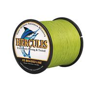 Hercules Super Cast 500M 547 Yards Braided Fishing Line 50 LB Test for Saltwater Freshwater PE Braid Fish Lines Superline 8 Strands - Army Green, 50LB (22.7KG), 0.37MM