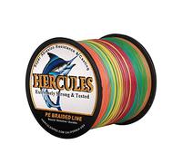 Hercules Super Cast 500M 547 Yards Braided Fishing Line 70 LB Test for Saltwater Freshwater PE Braid Fish Lines Superline 8 Strands - Multicolor, 70LB (31.8KG), 0.44MM