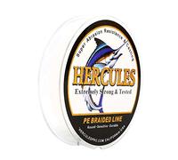 Hercules Super Strong 1000M 1094 Yards Braided Fishing Line 10 LB Test for Saltwater Freshwater PE Braid Fish Lines 4 Strands - White, 10LB (4.5KG), 0.12MM