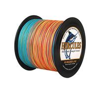 Hercules Super Strong 1000M 1094 Yards Braided Fishing Line 100 LB Test for Saltwater Freshwater PE Braid Fish Lines 4 Strands - Multicolor, 100LB (45.4KG), 0.55MM