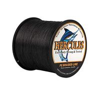 Hercules Super Strong 1000M 1094 Yards Braided Fishing Line 20 LB Test for Saltwater Freshwater PE Braid Fish Lines 4 Strands - Black, 20LB (9.1KG), 0.20MM