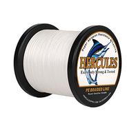 Hercules Super Strong 1000M 1094 Yards Braided Fishing Line 50 LB Test for Saltwater Freshwater PE Braid Fish Lines 4 Strands - White, 50LB (22.7KG), 0.37MM