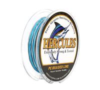 Hercules Super Strong 300M 328 Yards Braided Fishing Line 20 LB Test for Saltwater Freshwater PE Braid Fish Lines 4 Strands - Blue Camo, 20LB (9.1KG), 0.20MM