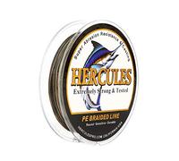 Hercules Super Strong 300M 328 Yards Braided Fishing Line 40 LB Test for Saltwater Freshwater PE Braid Fish Lines 4 Strands - Camouflage, 40LB (18.1KG), 0.32MM