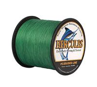 Hercules Super Strong 300M 328 Yards Braided Fishing Line 90 LB Test for Saltwater Freshwater PE Braid Fish Lines 4 Strands - Green, 90LB (40.8KG), 0.50MM