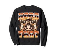 Herd That Cow Farmer Cow Farming Cattle Dairy Farmer 90s Sweatshirt