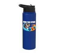 Herd The Strike Australian Shepherd Bowling Dog Stainless Steel Insulated Water Bottle