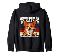 Herded Them All To Safety The Wine Was Always Next Zip Hoodie